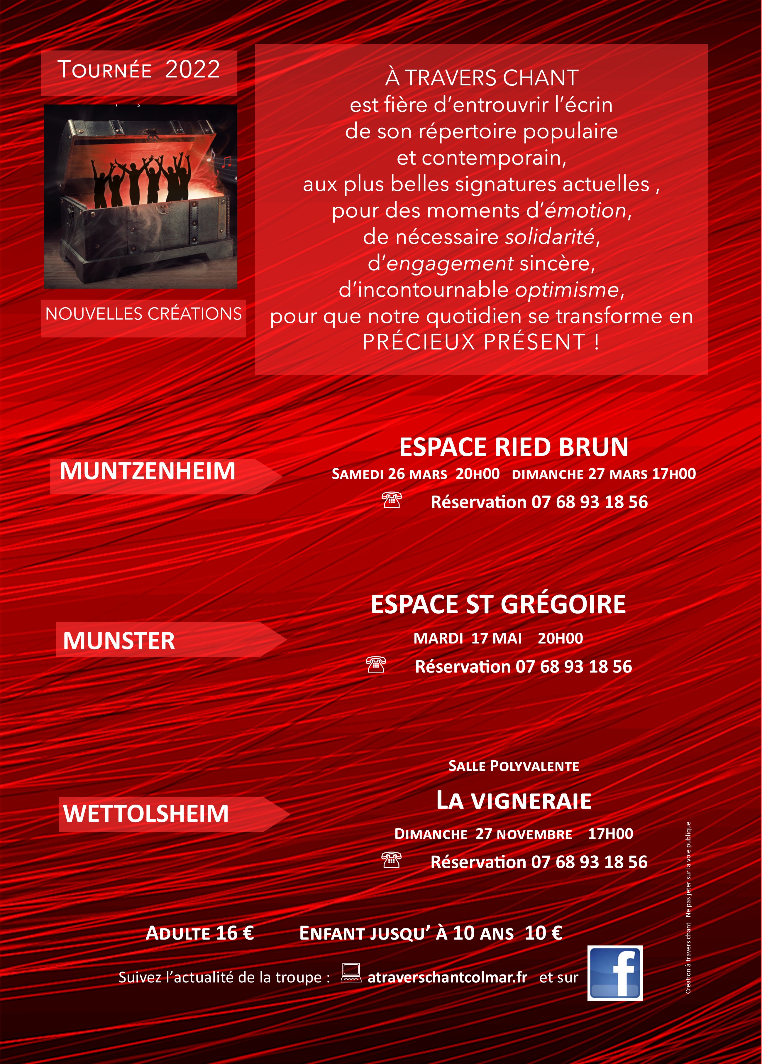 flyer 2022 précieux présent dates lieux tarif